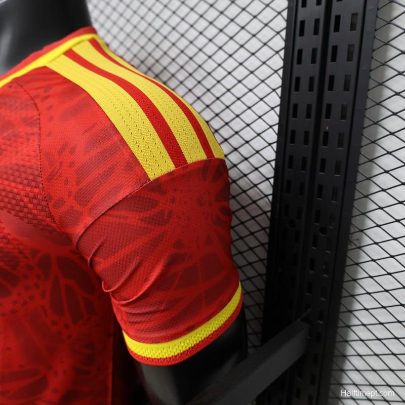 Player Version 2026 Colombia Red & Yellow Away Jersey