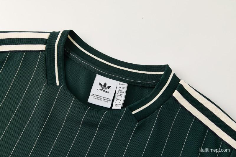 26/27 Juventus Navy Green Short Sleeve+Soccer Shorts