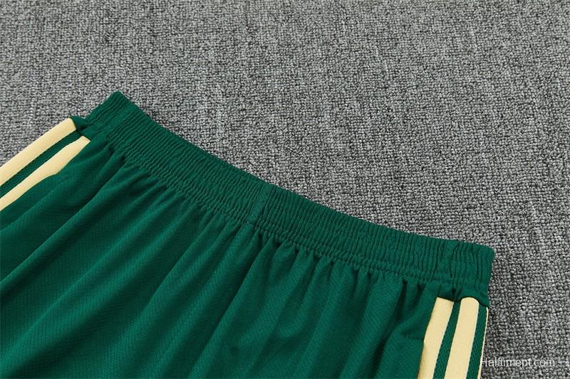 2026 Real Madrid Green & Cream  Short Sleeve+Soccer Shorts