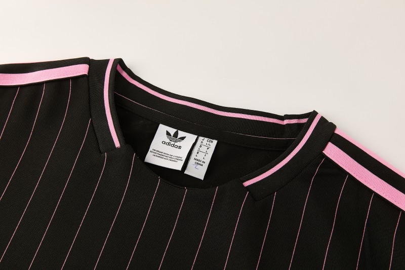 2026/27 Inter Miami CF Black Pinstripe Short Sleeve+Soccer Shorts