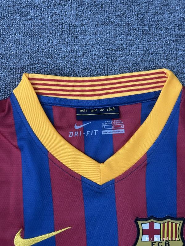 Retro Kids 13/14 FC Barcelona Home Jersey