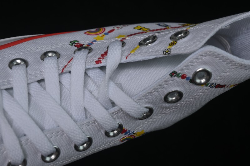 Converse ×Hello Kitty and Friends Picnic Chuck Taylor All Star Hi High-Top Casual Skate Shoes - A17699C
