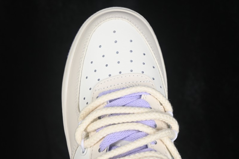 Nike Air Force 1 '07 Low Hand-Painted Taro Leopard Casual Skateboarding Shoes - FJ7740-111