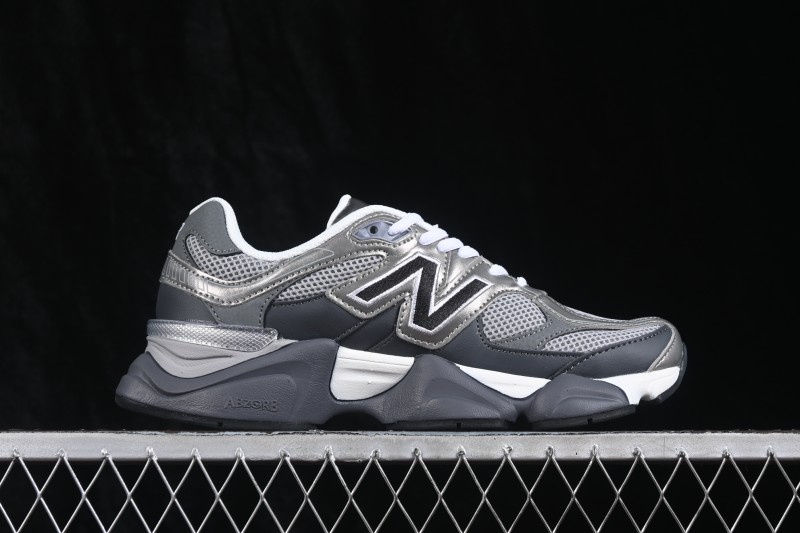 New Balance 9060 Retro Running Shoes with ABZORB Cushioning and Suede Overlays - U906051K