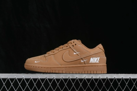 Nike SB Dunk Low Caramel Anniversary Premium Custom Low-Top Skateboarding Shoes - XX3168-305