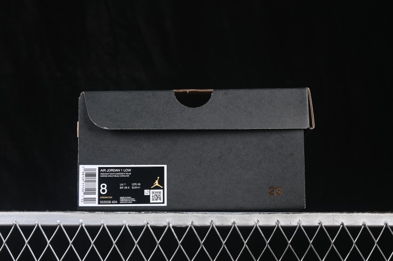 Nike Air Jordan 1 Low Retro Basketball Shoes with Classic White and Blue Colorway - 553558-404