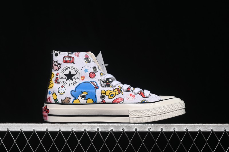Converse x Hello Kitty and Friends Picnic Chuck Taylor All Star Hi Top Skate Shoes - A17696C