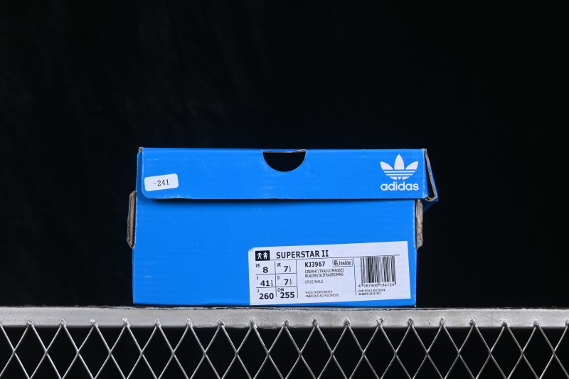 Adidas Originals Superstar II Casual Skateboarding Shoes with Shell Toe Design - KJ3967