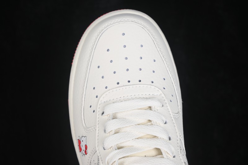 Nike Air Force 1 '07 Low Casual Sneakers with Hello Kitty Design - QZ6683-902
