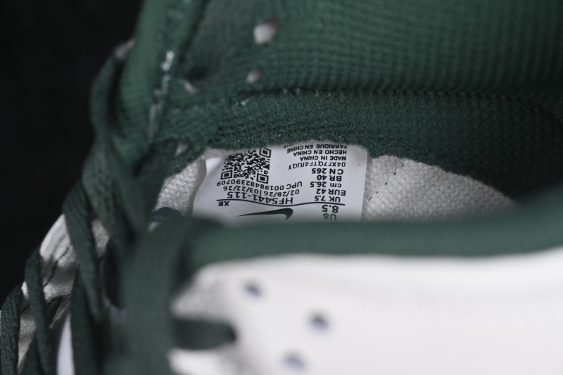 Nike SB Dunk Low Casual Skateboarding Shoes in White and Green - HF5441-115