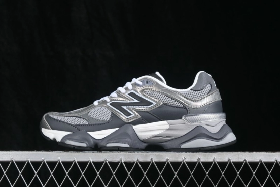 New Balance 9060 Retro Running Shoes with ABZORB Cushioning and Suede Overlays - U906051K