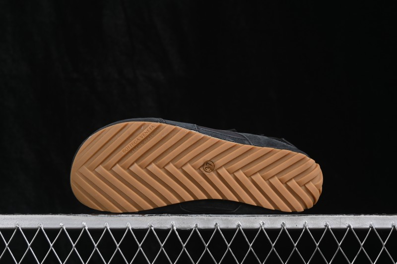 Bottega Veneta Orbit Flash Suede Round-Toe Mary Jane Low-Top Lifestyle Sneakers - AJE5