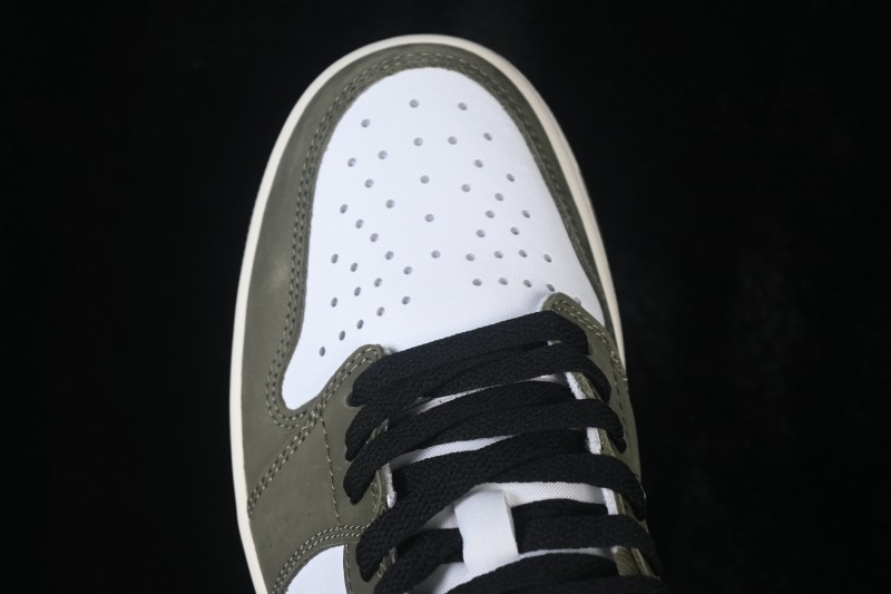 Nike Air Jordan 1 Low OG Medium Olive Low-Top Retro Culture Basketball Shoes - HQ6998-200