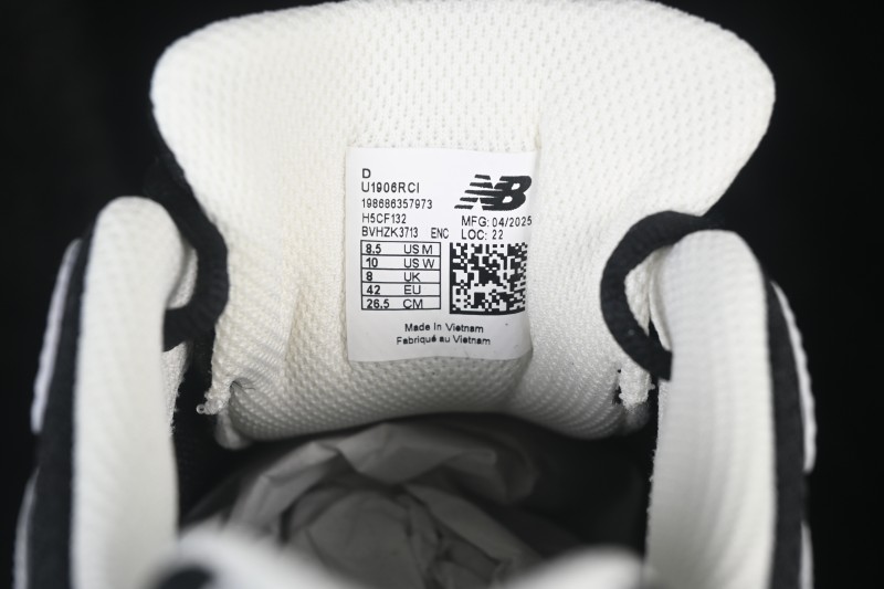 New Balance 1906 Retro Running Shoes with Lightweight Cowhide Leather and T-Beam Arch Support - U1906RCI