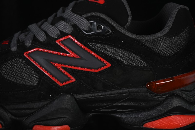 New Balance 9060 Retro Running Sneakers with ABZORB Cushioning and Suede Overlays - GC9060JR