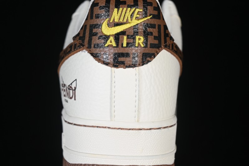 Nike Air Force 1 '07 Low Collaboration Brown Beige Classic Canvas Casual Skateboarding Shoes - XY9025-019