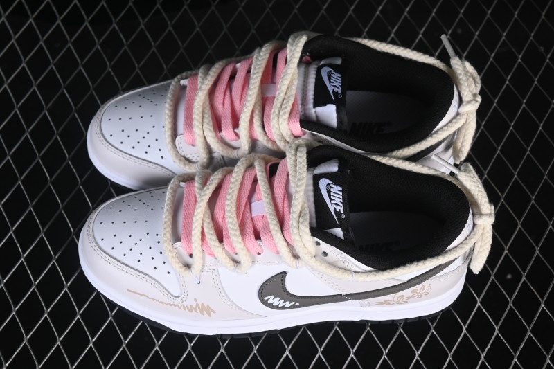 Nike SB Dunk Low Custom Lacing Casual Skateboarding Shoes - DD1391-100