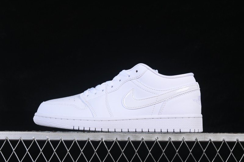 Nike Air Jordan 1 Low Classic White Casual Sneakers for Men - DV0990-111