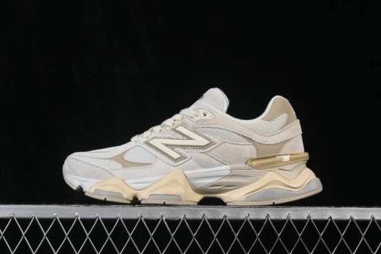 New Balance 9060 Retro Running Shoes with ABZORB Cushioning and Mesh Suede Upper - GC9060JAM