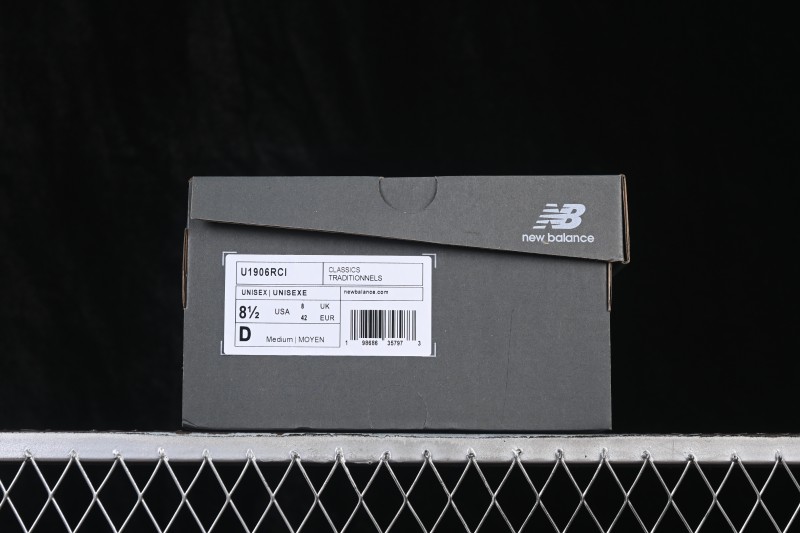 New Balance 1906 Retro Running Shoes with Lightweight Cowhide Leather and T-Beam Arch Support - U1906RCI