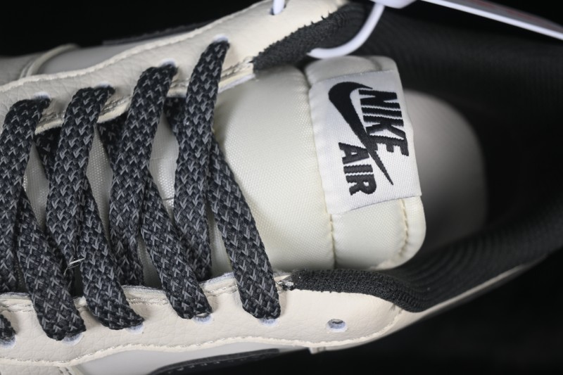 Nike Air Force 1 '07 Low Retro Basketball Shoes with Classic White and Dark Grey Colorway - SM6668-119