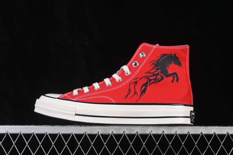 Converse Chuck 1970s Year of the Horse Limited Edition Classic Graffiti Vulcanized Canvas Sneakers - 164944C