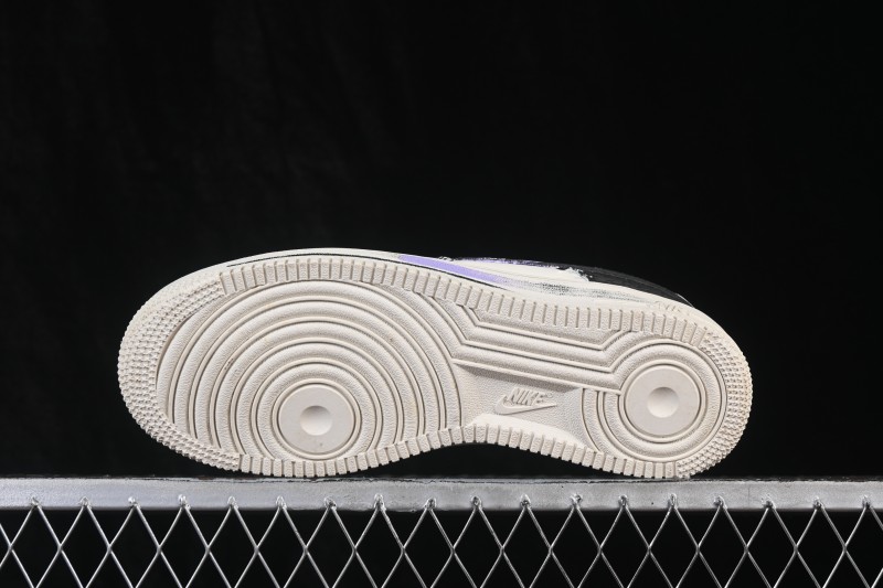 Nike Air Force 1 '07 Low Stained Glass Shard Hand-Painted Iridescent Cracked Mirror Low-Top Casual Sneakers - DY2023-203