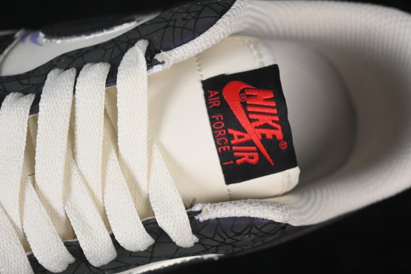 Nike Air Force 1 '07 Low Stained Glass Shard Hand-Painted Iridescent Cracked Mirror Low-Top Casual Sneakers - DY2023-203