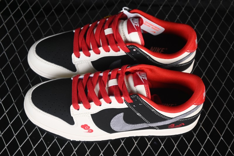 Nike SB Dunk Low Year of the Horse Black Grey Suede Low-Top Skateboarding Shoes - HG0026-004