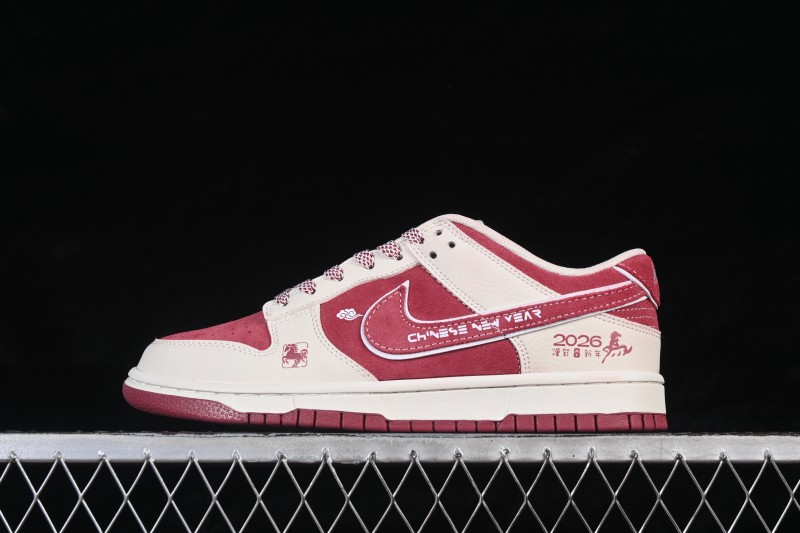 Nike SB Dunk Low Chinese New Year Red Custom Skateboarding Shoes - DN3168-024