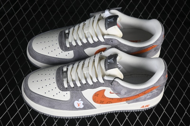 Nike Air Force 1 '07 Low Basketball Sneakers with Full-Length Air Cushion and Custom Box - DC9486-109