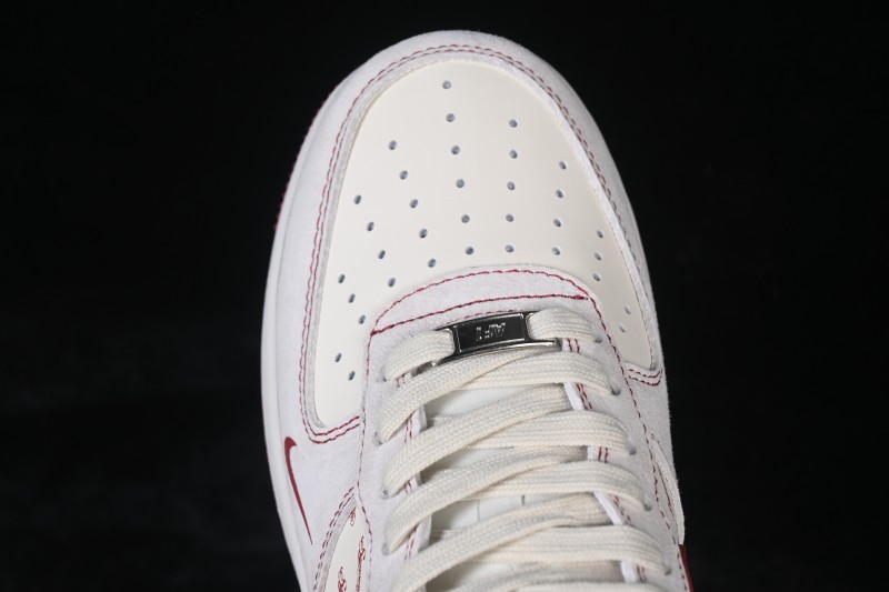 Nike Air Force 1 '07 Low Limited Year of the Horse Red White Color Blocking Casual Sneakers - JP2026-133