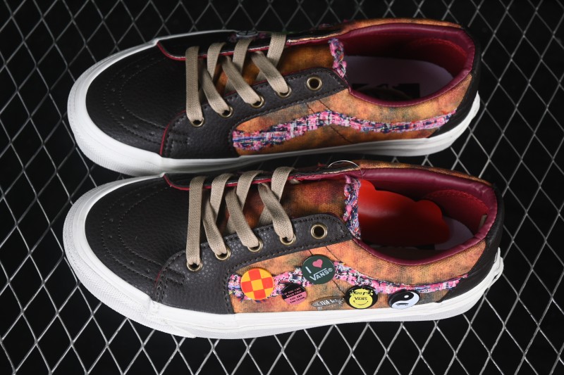Vans Sk8-Low Badge Limited Edition Casual Skateboarding Shoes with Detachable Embroidery Patches - VN0A4UUK6BT