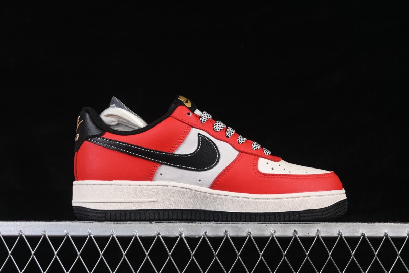 Nike Air Force 1 '07 Low Year of the Horse Limited Edition Cloud Pattern Black Red Casual Skateboarding Shoes - MZ9588-818