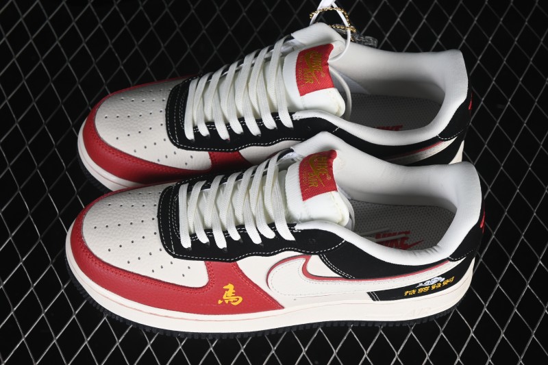 Nike Air Force 1 '07 Low Chinese New Year Edition Black Red Lucky Money Casual Skateboarding Shoes - DF0188-129