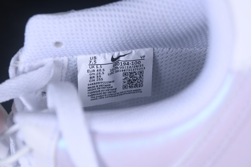 Nike Air Force 1 '07 Low Basketball Shoes with Full-Length Air Cushion - IR0194-100