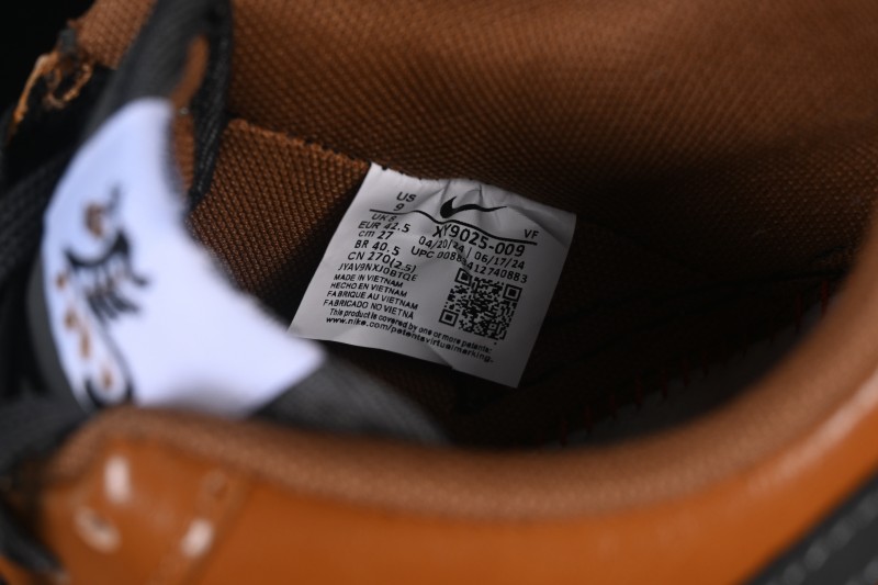 Nike Air Force 1 '07 Low Year of the Horse Limited Edition Sneakers with Caramel Charcoal Colorway - XY9025-009