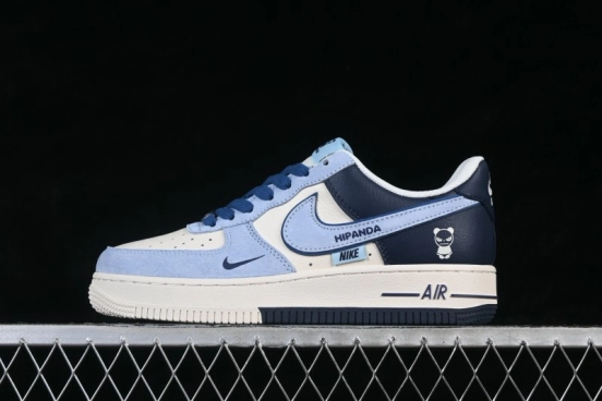 Nike Air Force 1 '07 Low Bearbrick Collaboration UNC Double Swoosh Casual Skate Shoes - XD9314-616
