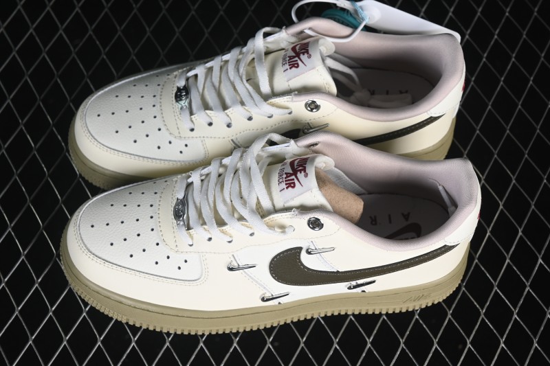 Nike Air Force 1 '07 Low Basketball Shoes with Classic Leather Upper and Air-Sole Cushioning - IQ9802-022