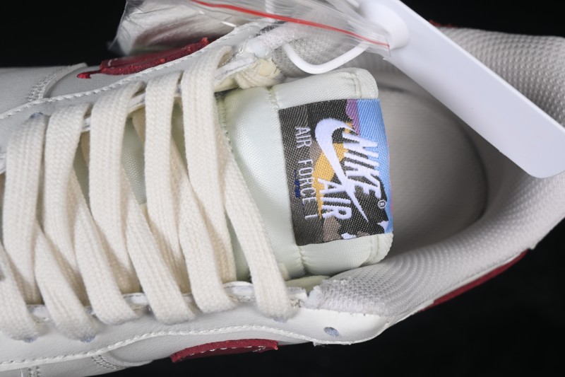 Nike Air Force 1 '07 Low Year of the Horse Limited Edition White Red Retro Basketball Sneakers with Air Cushioning - DD1982-348