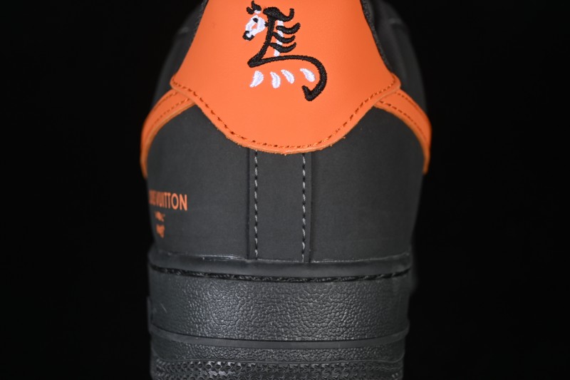 Nike Air Force 1 '07 Low Chinese New Year Edition Carbon Ash and Sunset Orange Casual Sneakers - XY9025-004