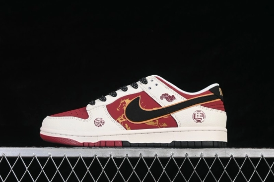 Nike SB Dunk Low Year of the Horse Limited Edition Amber Red Premium Low-Top Skateboarding Shoes - QW5288-113