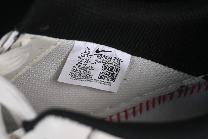 Nike Air Force 1 '07 Low Classic White and Black Casual Sneakers - KG6699-F31