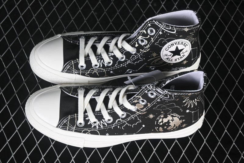 Converse All Star Star Constellation Galaxy Print High-Top Canvas Sneakers - A23870C
