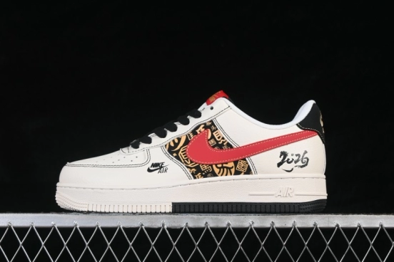 Nike Air Force 1 '07 Low Chinese New Year Year of the Horse Limited Edition Casual Skateboarding Shoes - QW5288-122