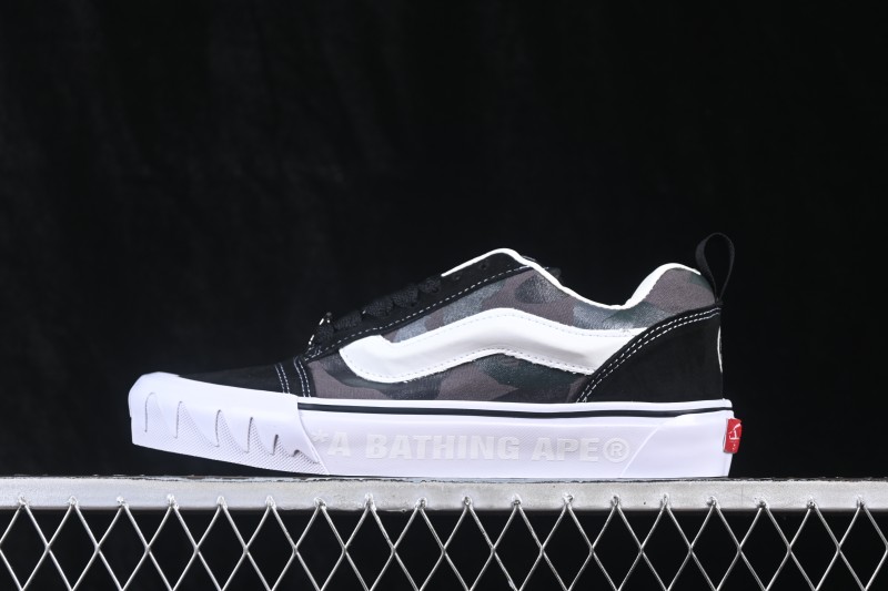 Bape x Vans Lx Knu Skool TB Collaboration Low-Top Skateboarding Shoes - VN000Z3929B