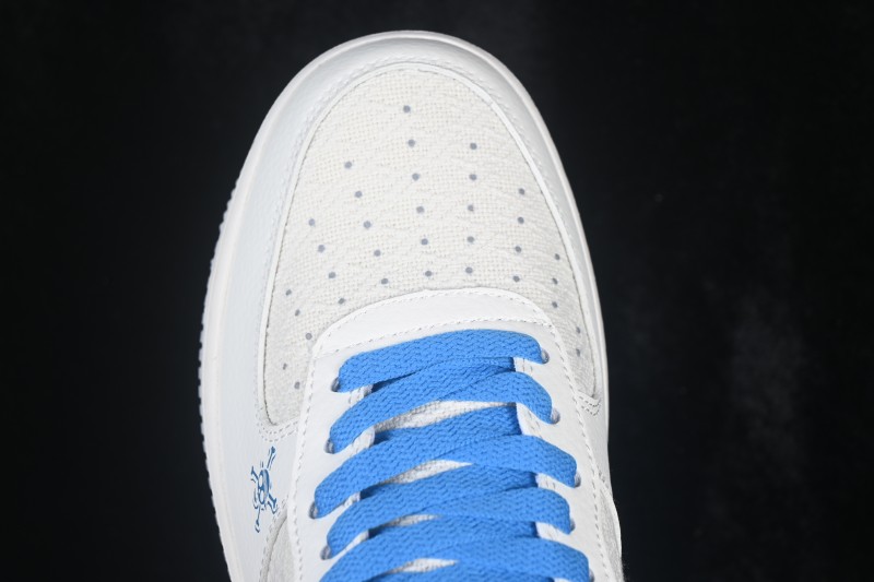Nike Air Force 1 '07 Low Collaborative Casual Skateboarding Shoes with Full-Length Air Cushion - FJ4146-103