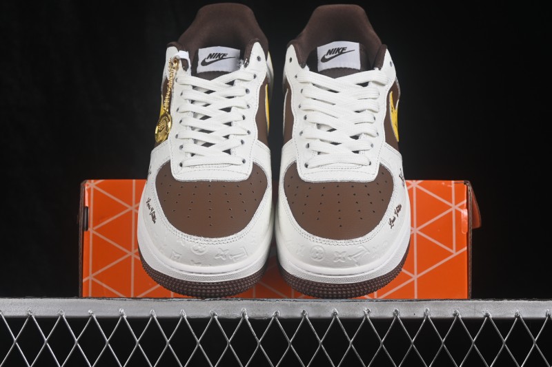 Nike Air Force 1 '07 Low Casual Skateboarding Shoes with Full-Length Air Cushion - WY0655-108
