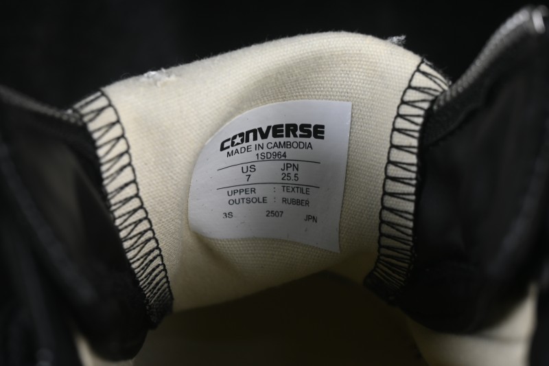 Nonnative x Converse All Star Gore-Tex Centerzip OX Canvas Sneakers with Comfortable Fit and Breathable Design - 1SD964