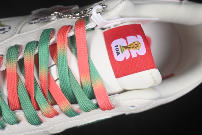 Nike Air Force 1 '07 Low Football Theme Casual Sneakers with Full-Length Air Cushion - DW8806-025